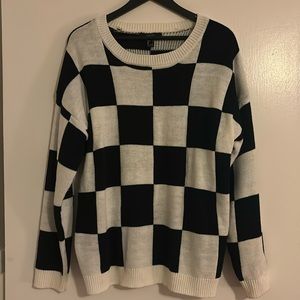 Checkered sweater